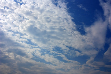 White clouds in the sky