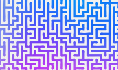 Abstract vector background with gradient colorful maze