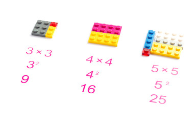 Math games for children. Mathematics, logic, learning, Color blocks