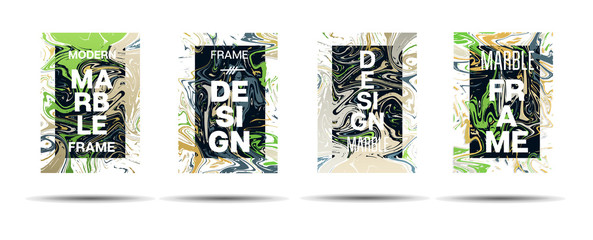 Dynamic Marble Texture Vector Frame Design. Suminagashi Hologram Liquid Paint Ad, Music Poster, Motivational Card, Cover Background. Gradient Overlay Border, Fluid Liquid Shape Vector Marble Textures.