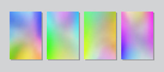 Fototapeta premium Screen gradient set with modern abstract backgrounds.