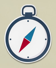 A compass isolated on background