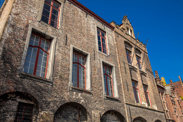 Fototapeta premium Traditional architecture of the historical Bruges town
