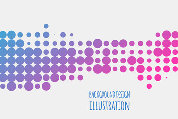 Gradient halftone dots background. color vector illustration eps10