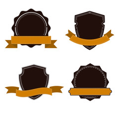 Design elements with retro vintage design , vector illustration