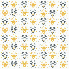 Winter seamless pattern background vector illustration
