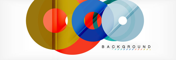Obraz premium Geomtric modern backgrounds, rings abstract template