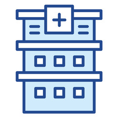 Obraz premium Krankenhaus, Hospital, Klinik Vector Icon Illustration