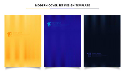 Set of abstract lines patterns minimal covers design template.