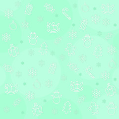 Winter seamless pattern background vector illustration