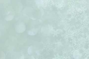 Blue Christmas background with snowflakes 