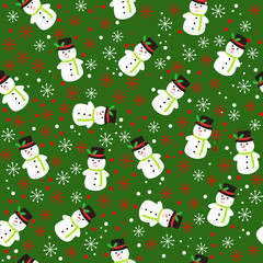 Winter seamless pattern background vector illustration