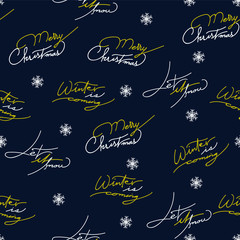 Winter seamless pattern background vector illustration