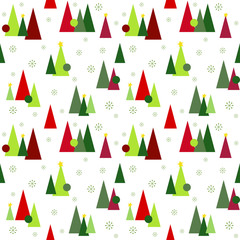 Winter seamless pattern background vector illustration