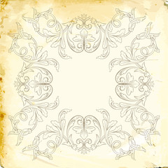 Vector baroque of vintage elements for design. 