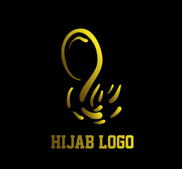 Fototapeta premium hijab muslimah logo muslimah has mean multy talent women