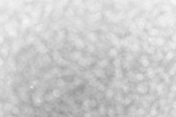 Silver glitter texture. Christmas or new year background for design.