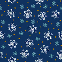 Winter seamless pattern background vector illustration