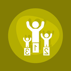 sport logo icon for para competition. para competition has mean sport competition for disability people