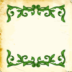 Vector baroque of vintage elements for design. 