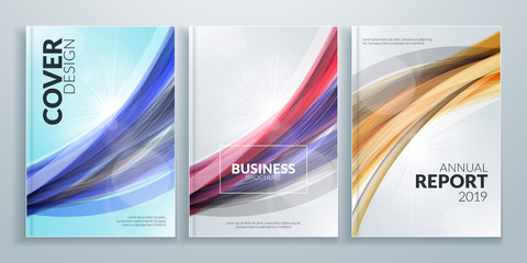 Business brochure cover design templates. Business flyer or poster with abstract background