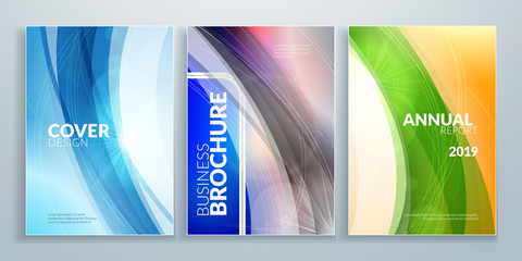 Business brochure cover design templates. Business flyer or poster with abstract background