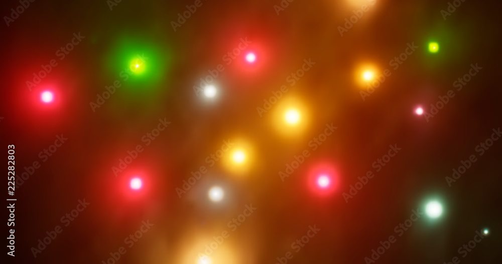 Poster colorful defocused bokeh lights background. festive background with natural bokeh. abstract blur bac