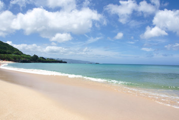 Fototapeta na wymiar Hawaii Oahu Heleiwa beach park