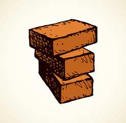Brick. Vector drawing