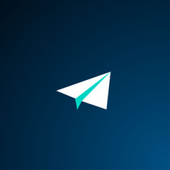 paper plane logo icon