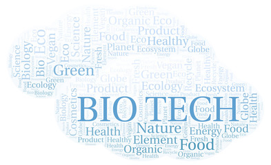 Obraz premium Bio Tech word cloud.