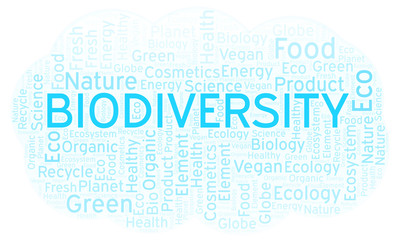 Obraz premium Biodiversity word cloud.