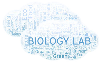 Obraz premium Biology Lab word cloud.