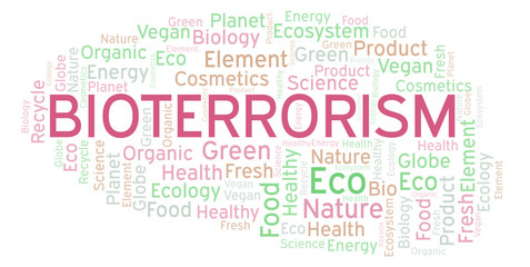 Fototapeta premium Bioterrorism word cloud.