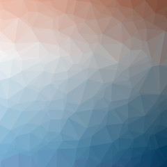 Fototapeta premium Illustration of beautiful blue low poly background.