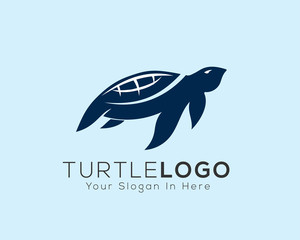 Blue Turtle logo, tortoise logo