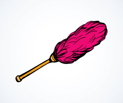 recommend clip art: Duster brush . Vector drawing