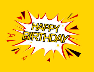 happy birthday pop art