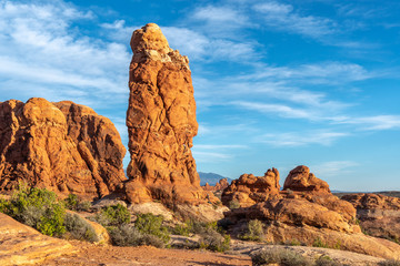 Rock formation at the Garden of Eden area, Arches National Park, Utah