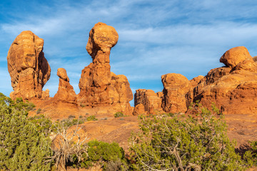 Rock formation at the Garden of Eden area, Arches National Park, Utah