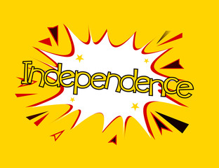 happy independence pop art