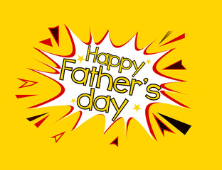 happy father's day pop art