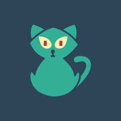 Silhouette icon cat
