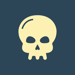 Silhouette icon skull