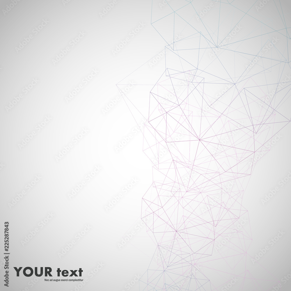 Poster Data technology illustration and vector network connection and technology digital concept