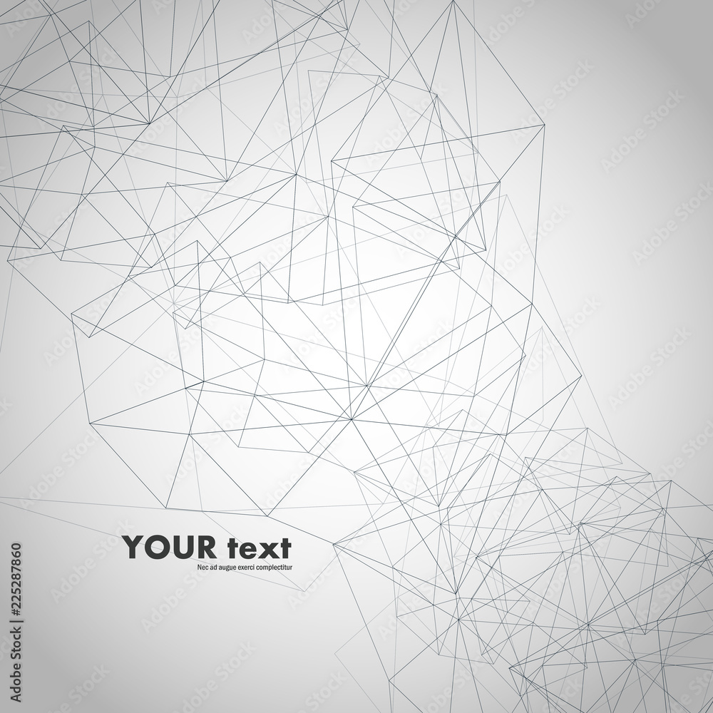 Aufkleber Data technology illustration and vector network connection and technology digital concept