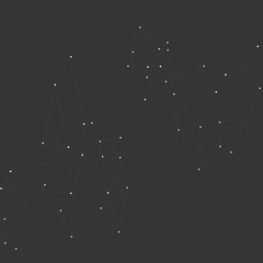 Vector abstract technology and data science and geometric graphic design