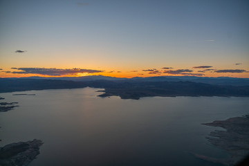 Helicopter aerial view of Grand Canyon