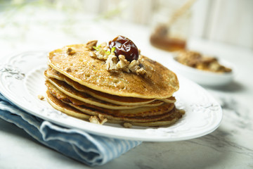 Pancakes with dates