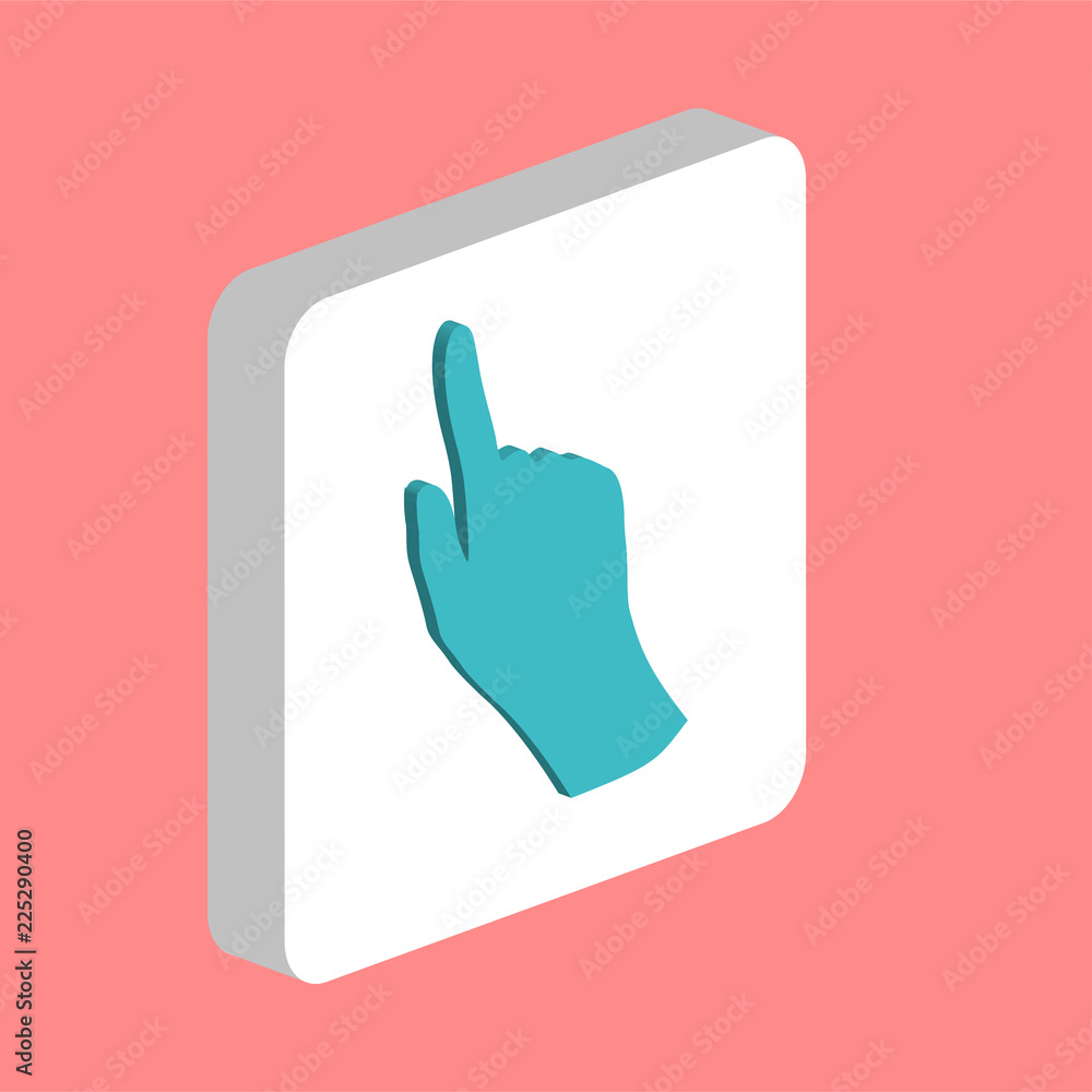 Poster mouse hand simple vector icon. illustration symbol design template for web mobile ui element. perfec
